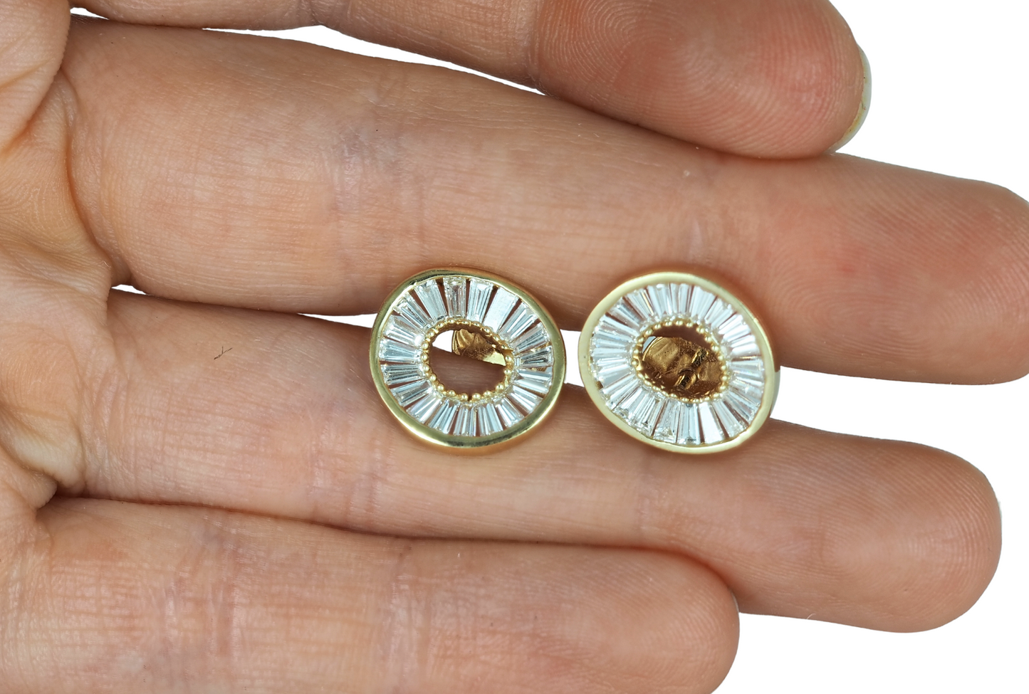 Earrings TAPPERED BAGUETTE 14KY Lab Grown Diamonds