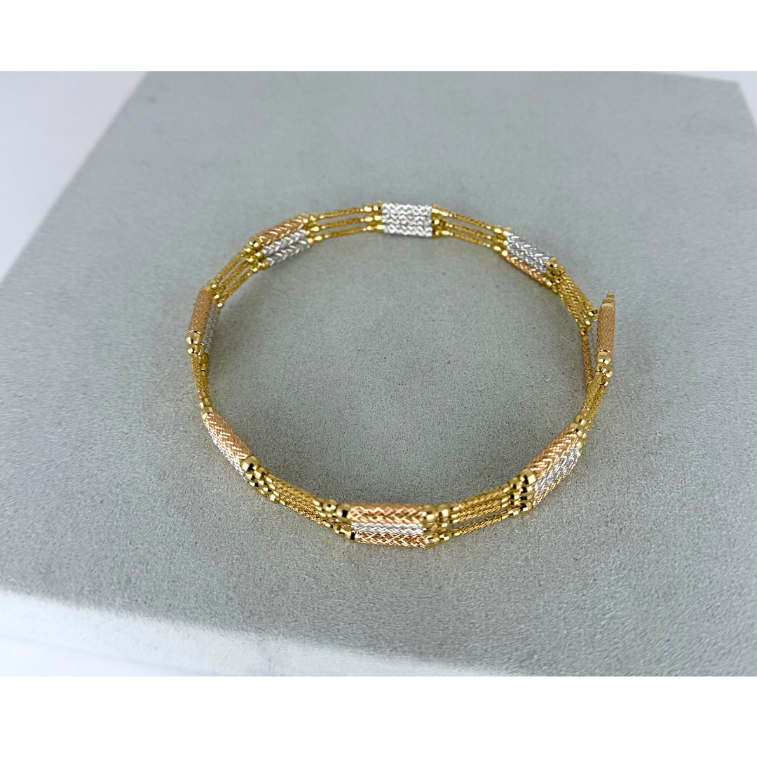 Necklace chain 18k Gold magnet , yellow, pink, white