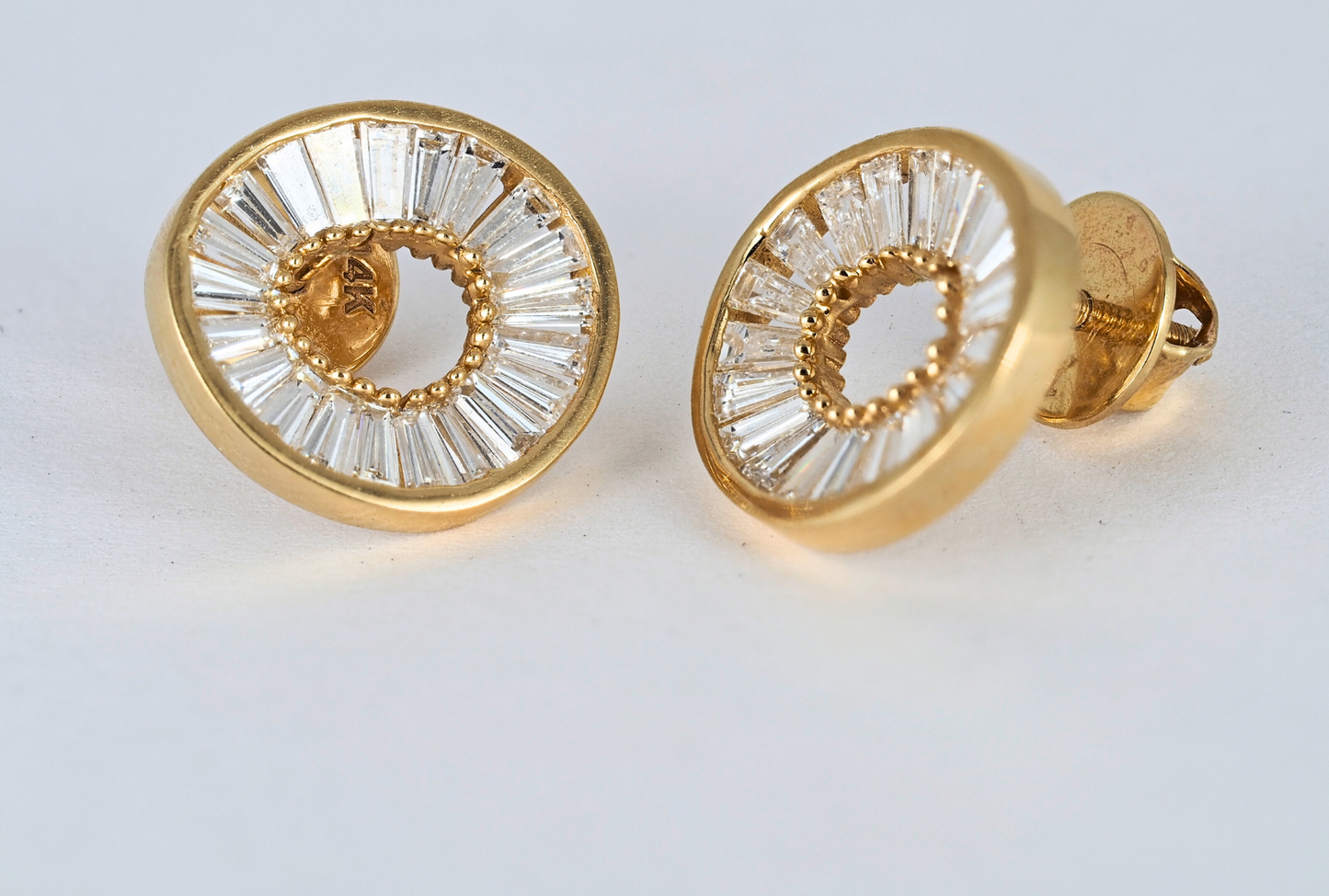 Earrings TAPPERED BAGUETTE 14KY Lab Grown Diamonds