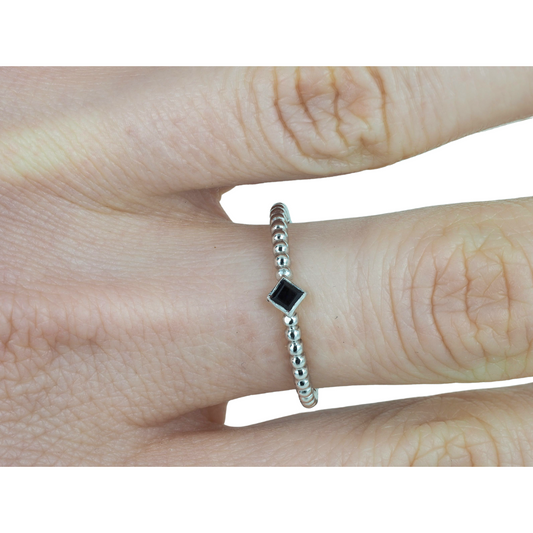 Ring 14KW Gold Sapphire