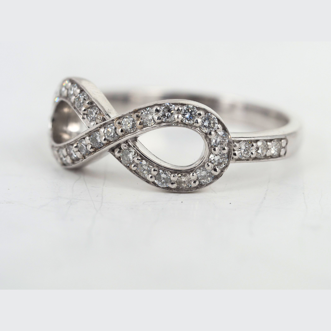 Ring 14KW Gold Diamonds