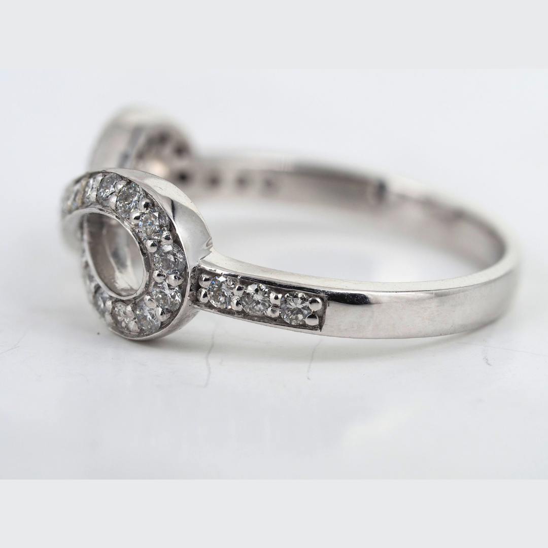 Ring 14KW Gold Diamonds
