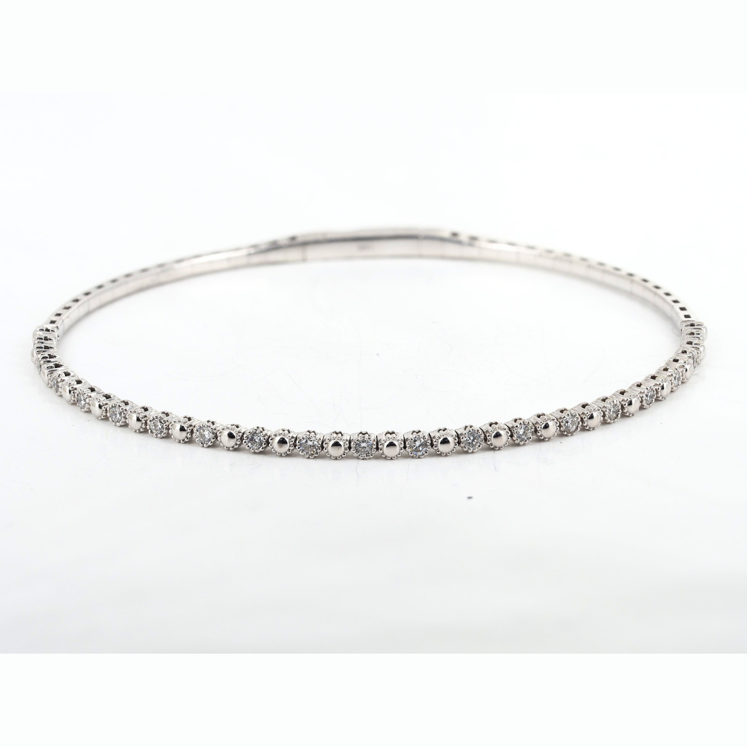 Bracelet 14K White Gold with Lab-Grown Diamonds