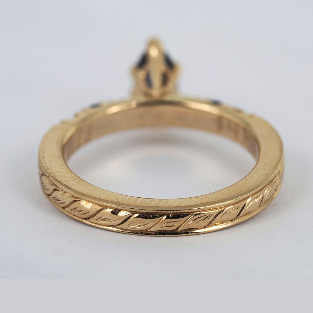 Ring Sapphire 14K Yellow Gold