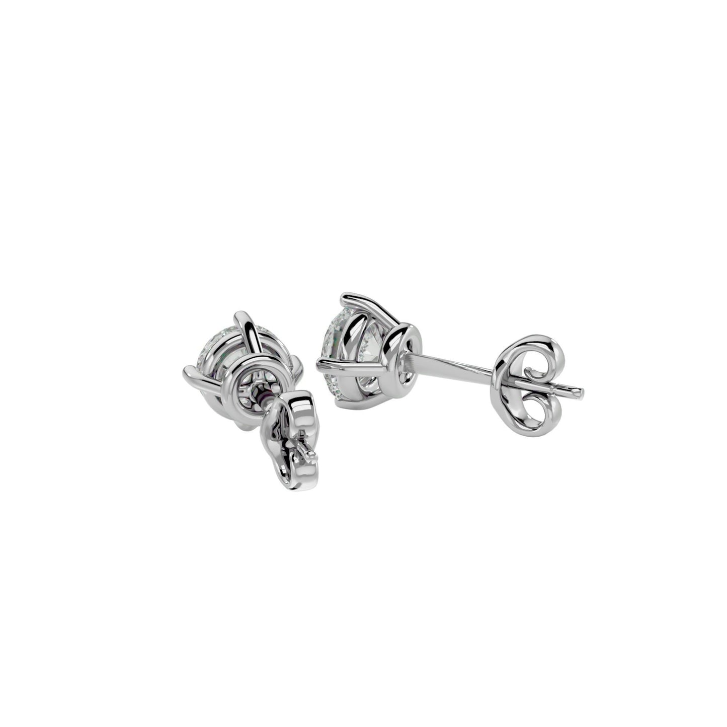 Diamond Studs Earrings in 14K Gold