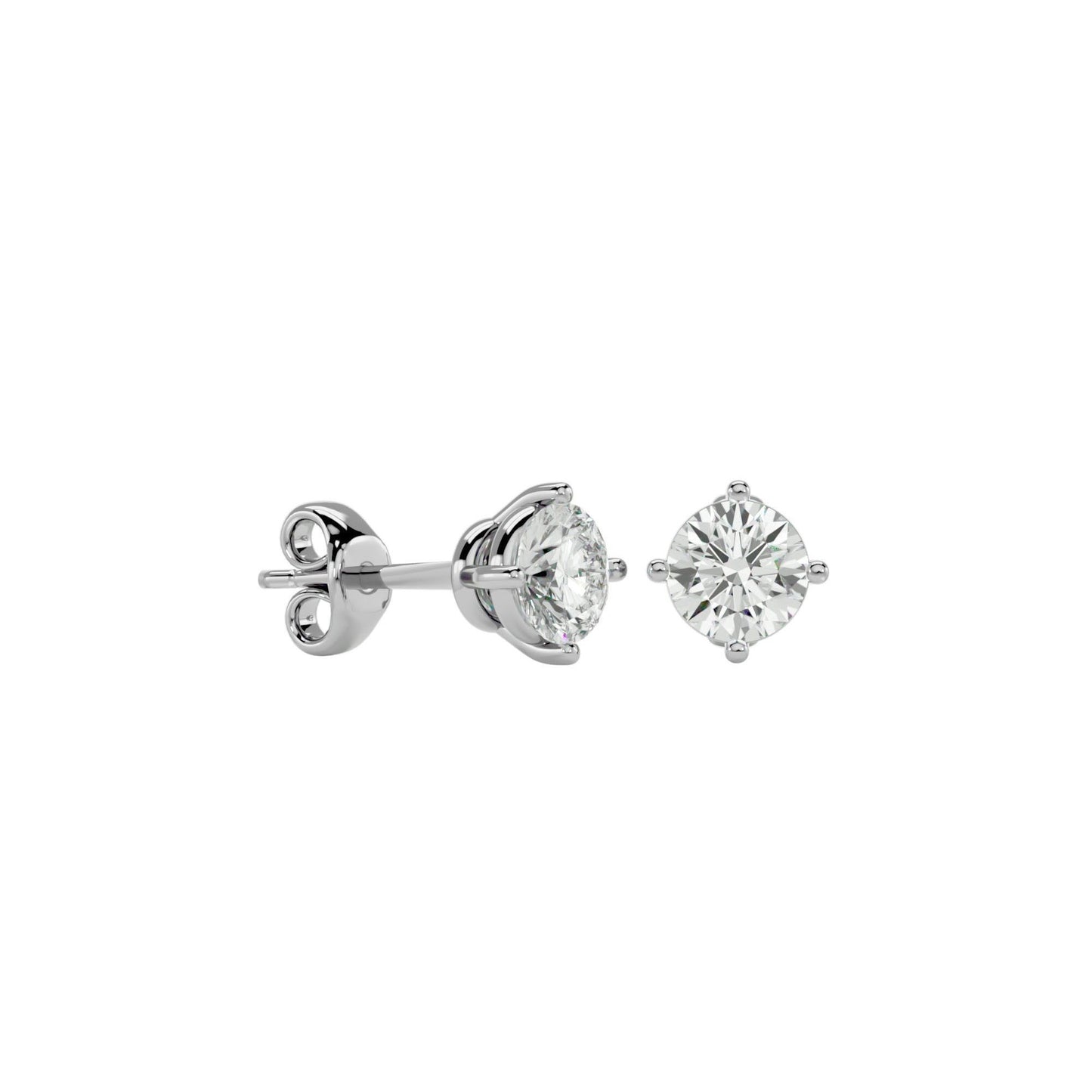 Diamond Studs Earrings in 14K Gold