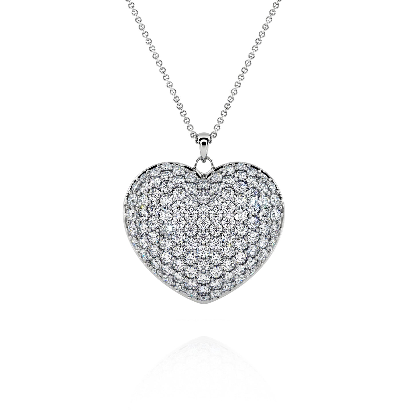 Necklace Heart S Gold 14K Diamonds