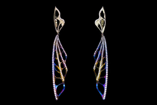 Earrings "Wings" large