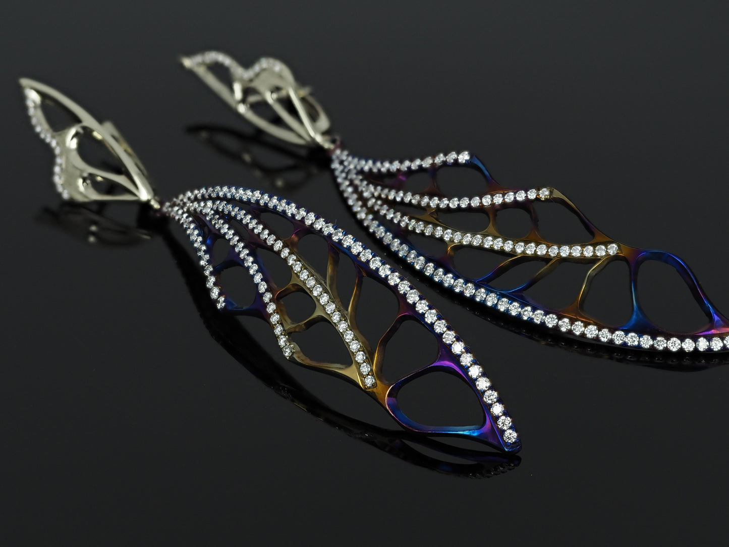 Earrings "Wings" large