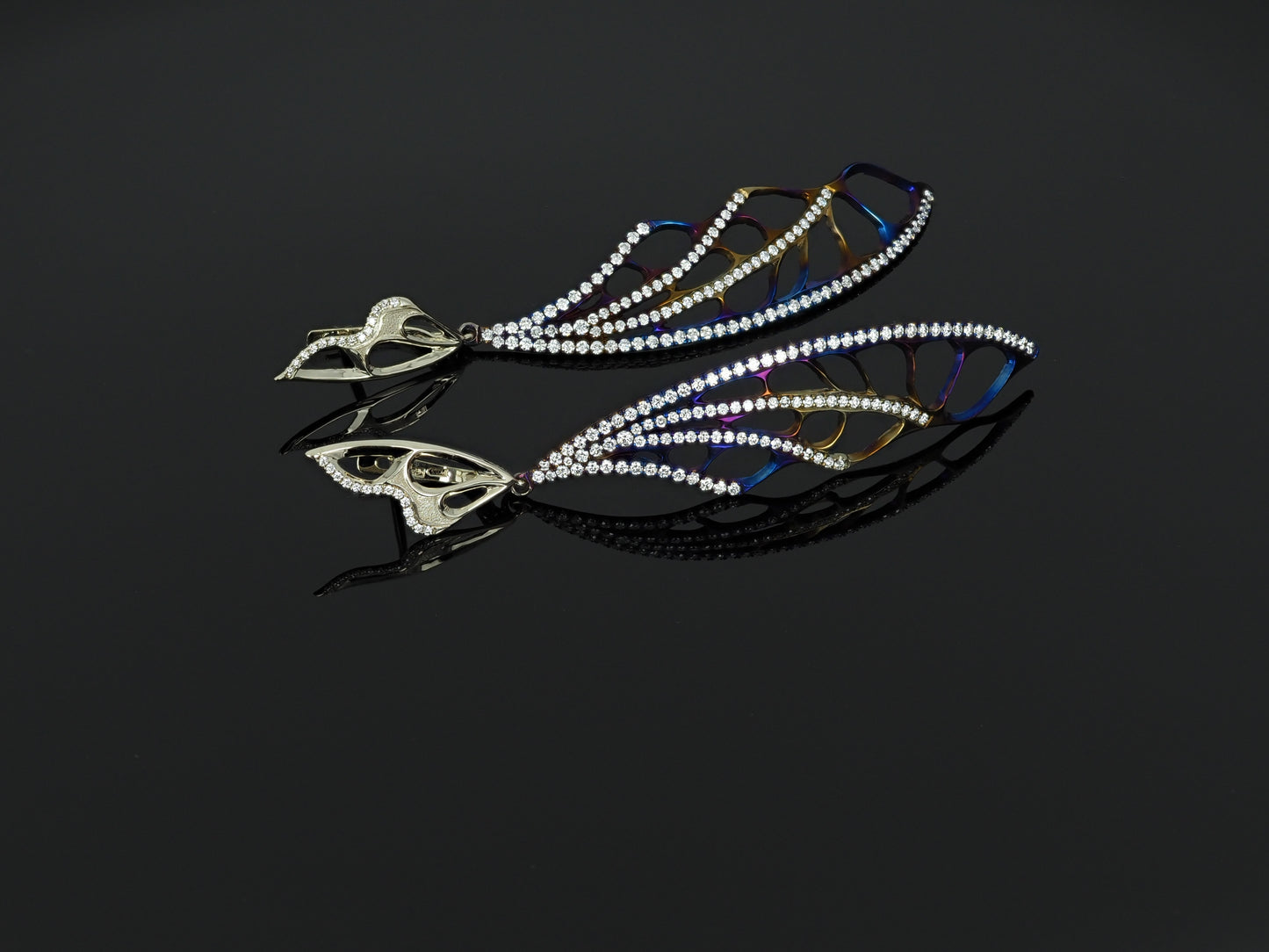 Earrings "Wings" large