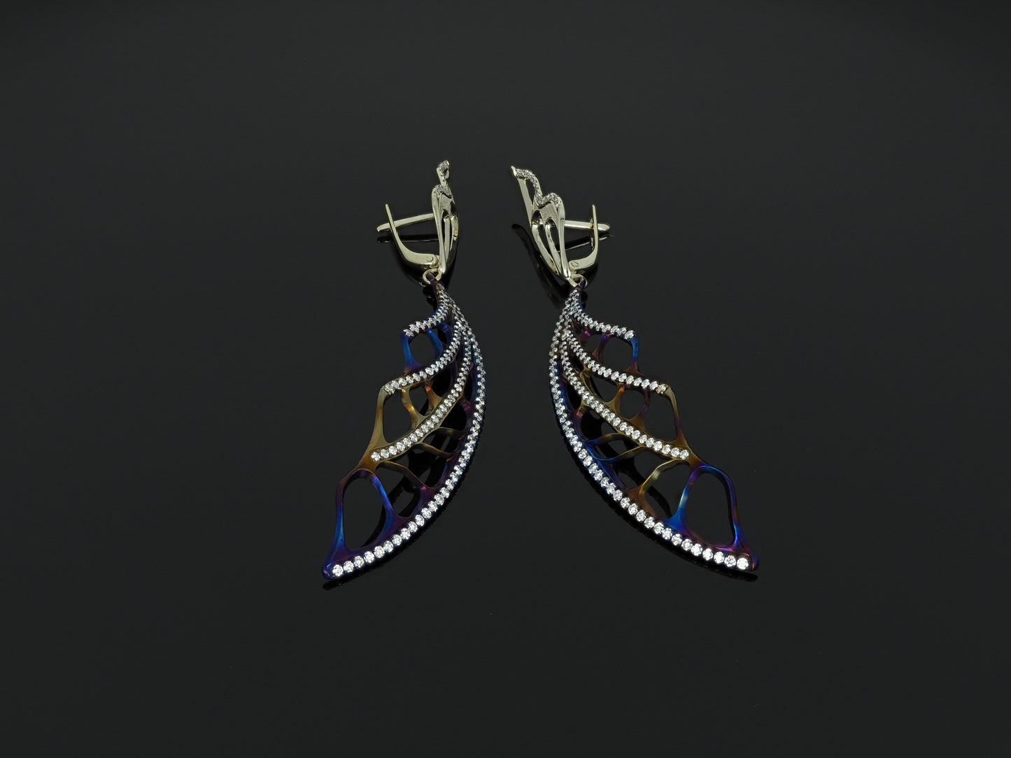 Earrings "Wings" large
