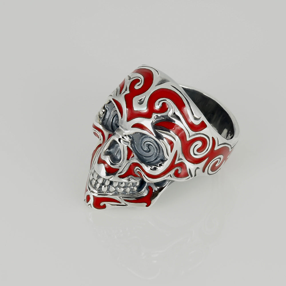 Ring Skull Enamel
