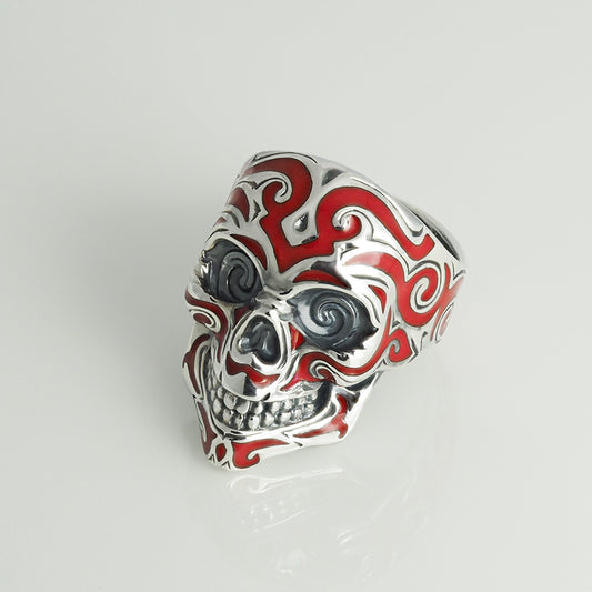 Ring Skull Enamel