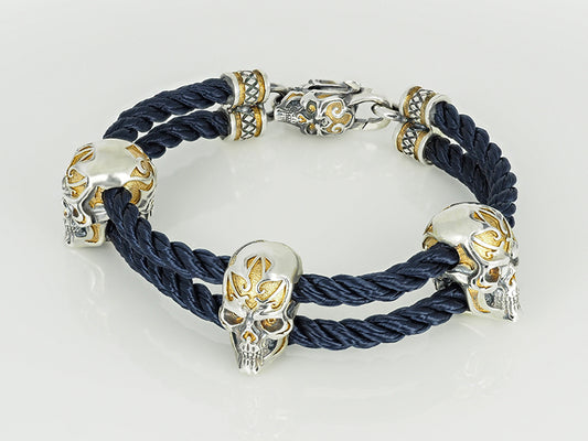 Bracelet Skull rope