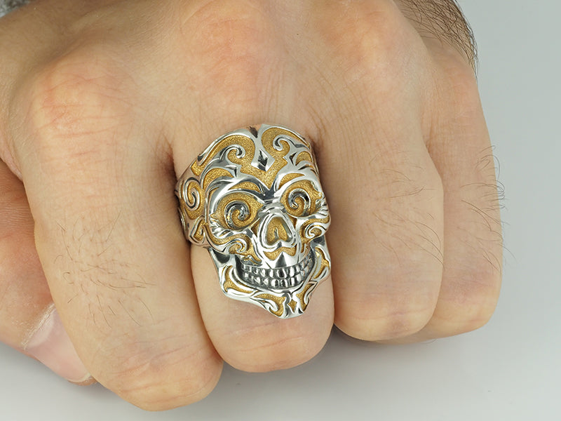Ring Skull Plated Gold