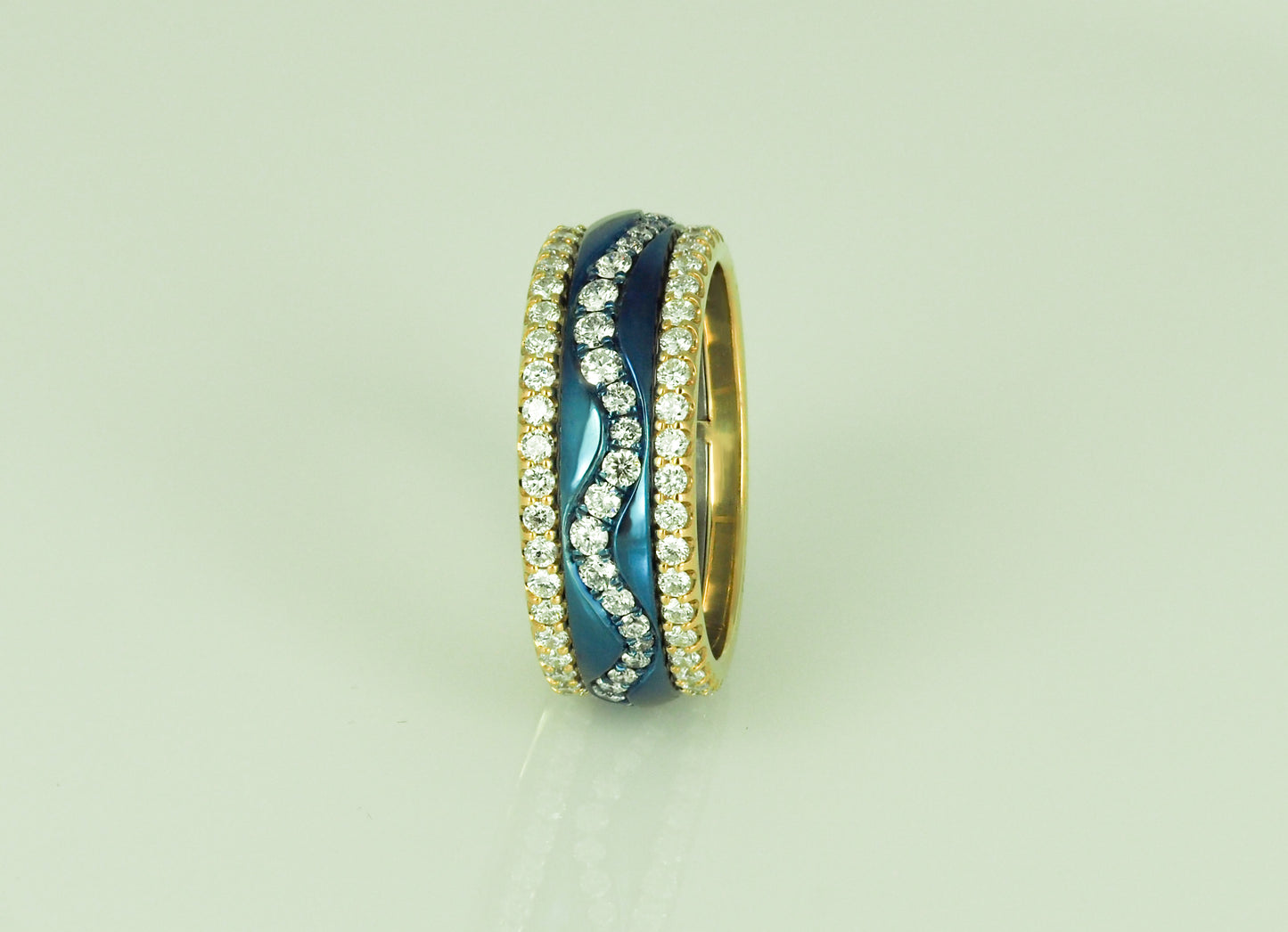 Titanium Ring with Diamonds