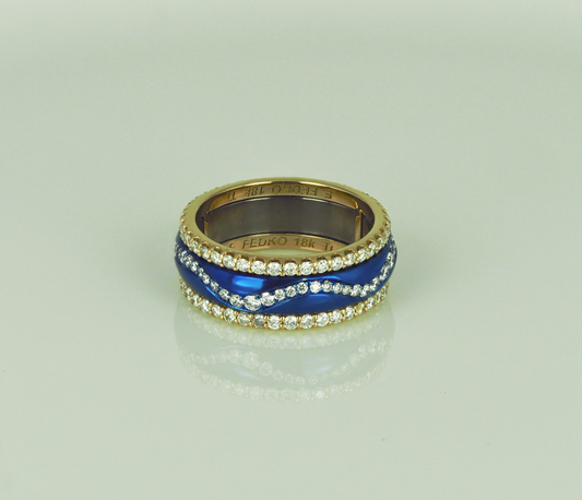 Titanium Ring with Diamonds