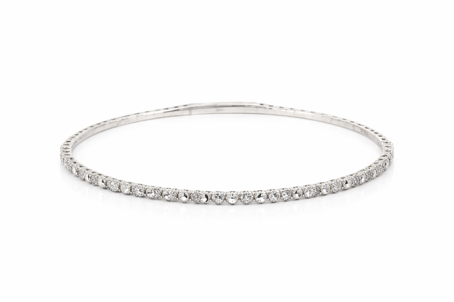 Bracelet 14K White Gold with Lab-Grown Diamonds