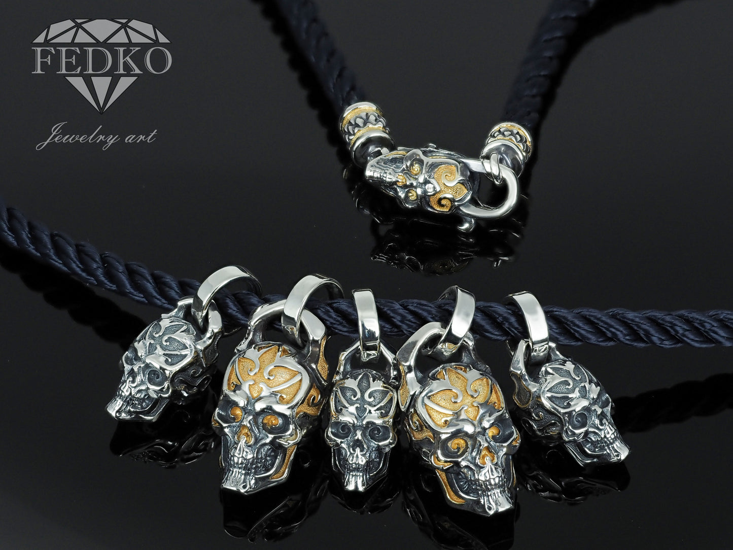 Necklaces Skull rope