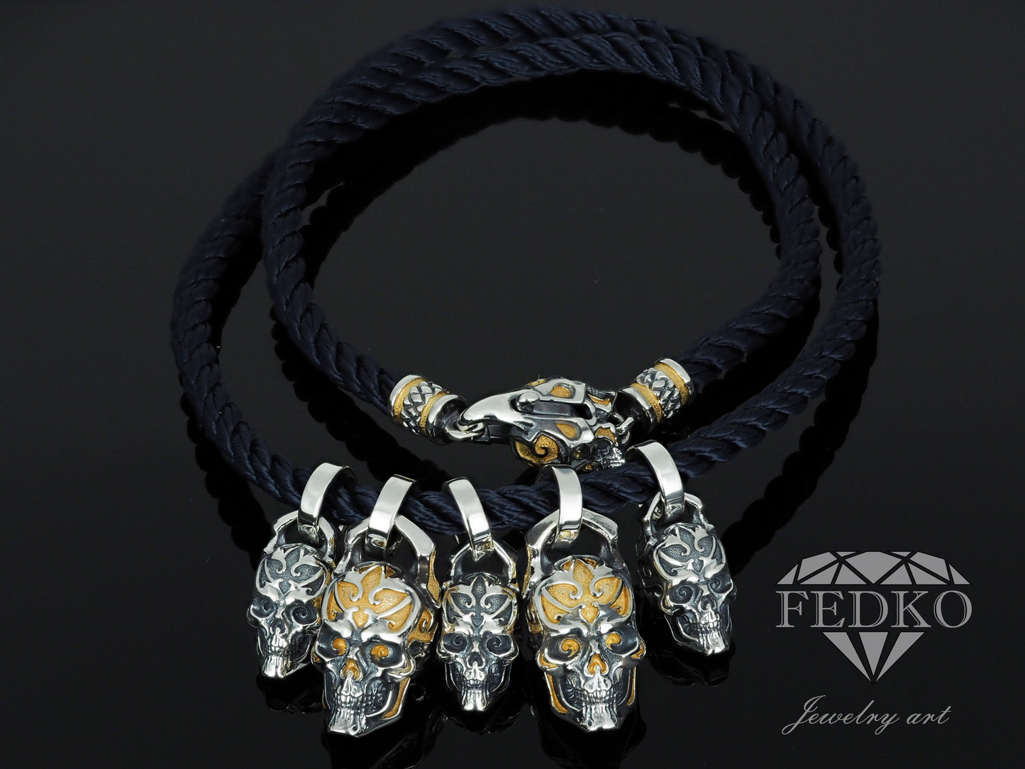 Necklaces Skull rope